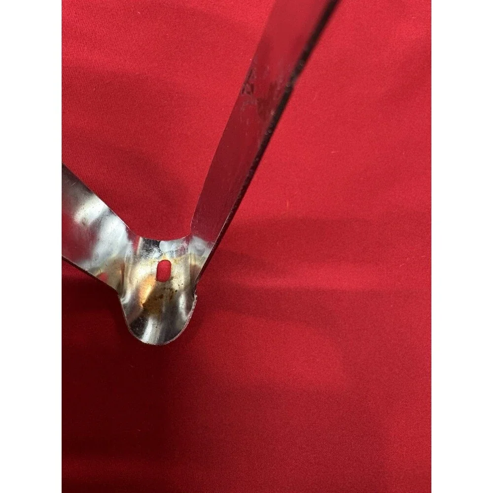 Vintage EKCO Chromium Plated Tongs Serrated Teeth USA Kitchen BBQ Tool 7